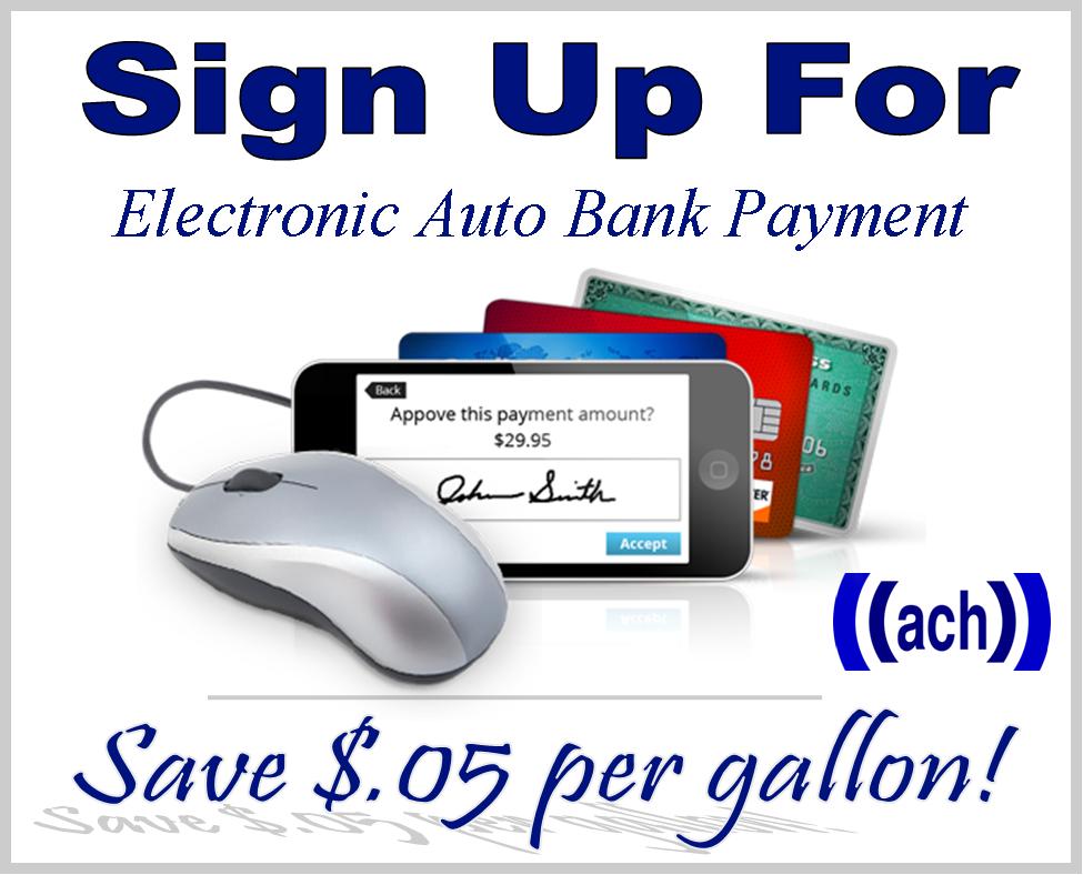 Sign up for CES Auto Payment / Save $.05 per Gallon